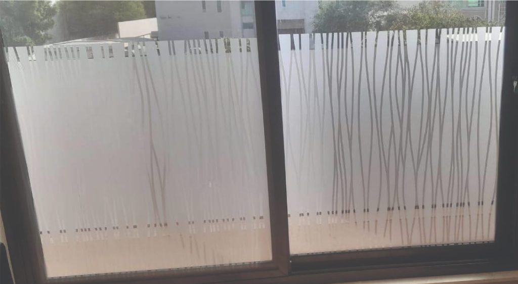 Glass Branding & Sandblast Stickers project by Eminent