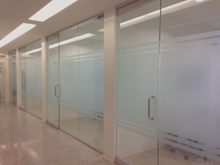 Glass Branding & Sandblast Stickers project by Eminent