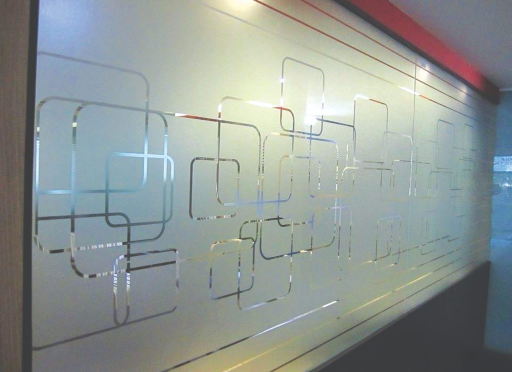 Glass Branding & Sandblast Stickers project by Eminent