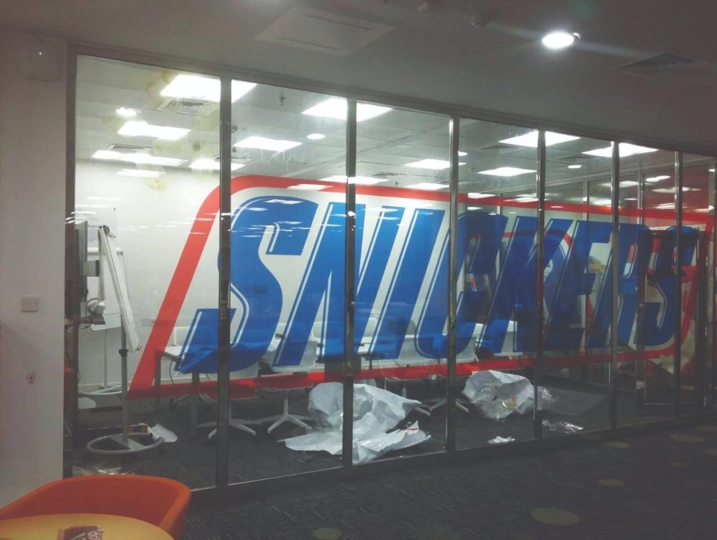 Glass Branding & Sandblast Stickers project by Eminent