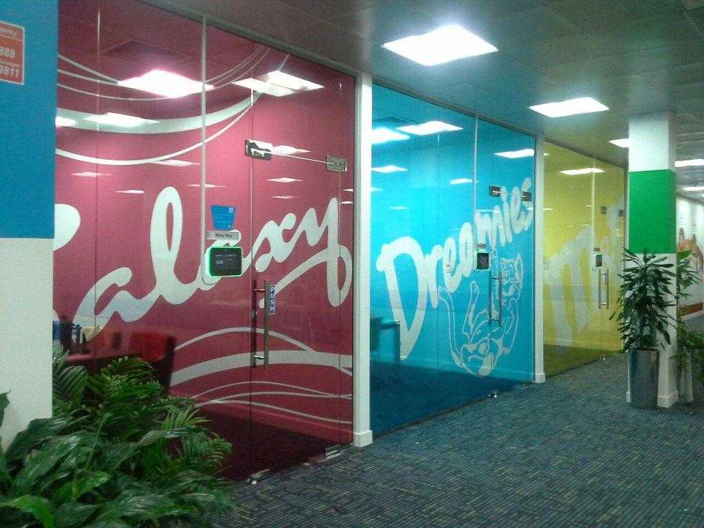 Glass Branding & Sandblast Stickers project by Eminent